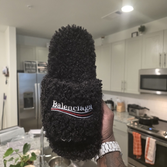 Balenciaga Black Slides